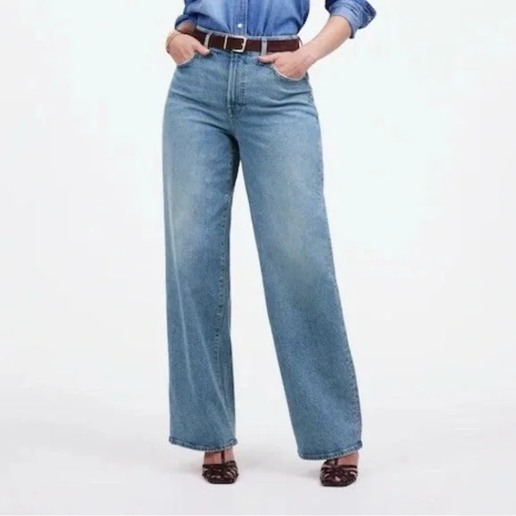 MADEWELL Curvy Perfect Vintage Wide-Leg Jeans Women’s Size 25 - Picture 6 of 13